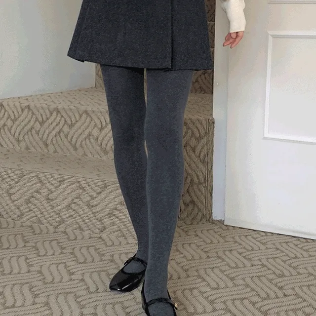 오늘출발[5개구매할인] 면스타킹 무지 멜란지 타이즈 유발 t01