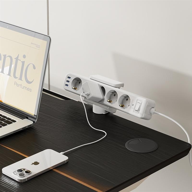 휴먼모션 멀티탭 회전형 거치대 홀더 클램프 타입