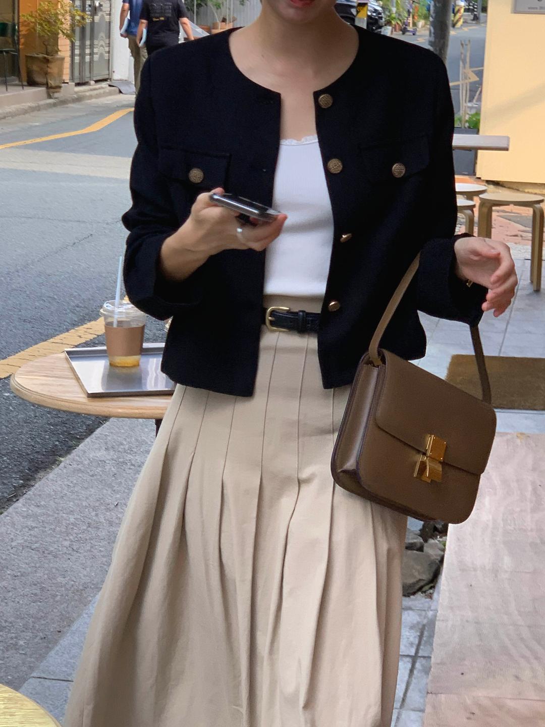 루어스룸 [단독] [누적3만장#컬러추가#자체제작] [긴팔VER.추가] 젤리 봄 하객룩 트위드자켓 하객룩 자켓