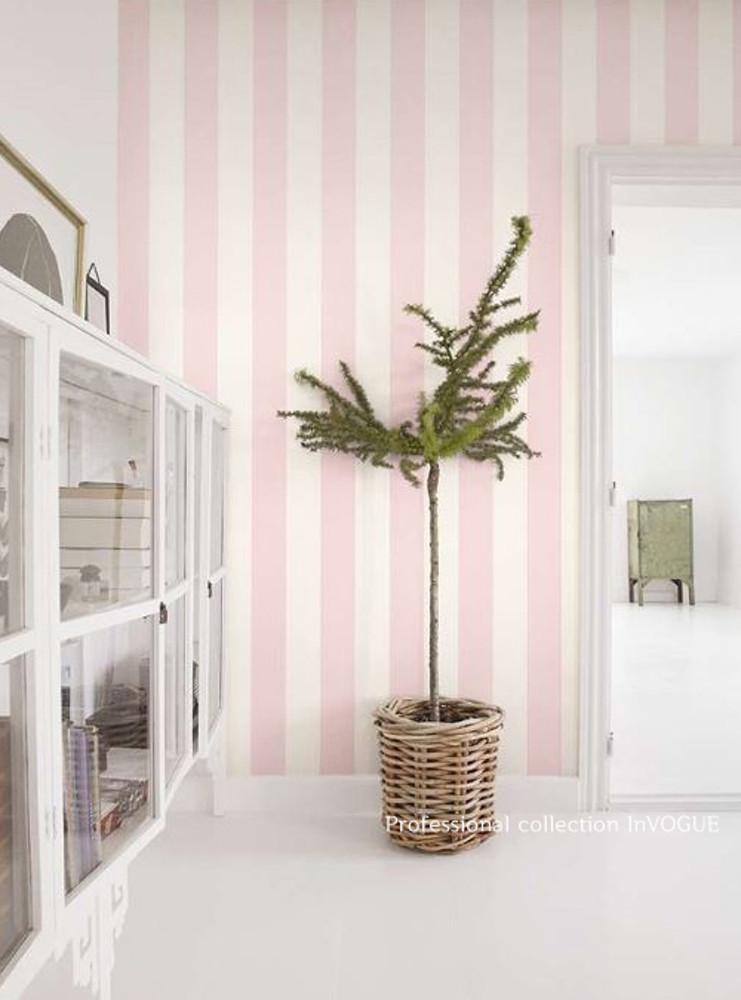 피오라 133 굵은 스트라이프 빈티지 줄무늬벽지 공부방인테리어