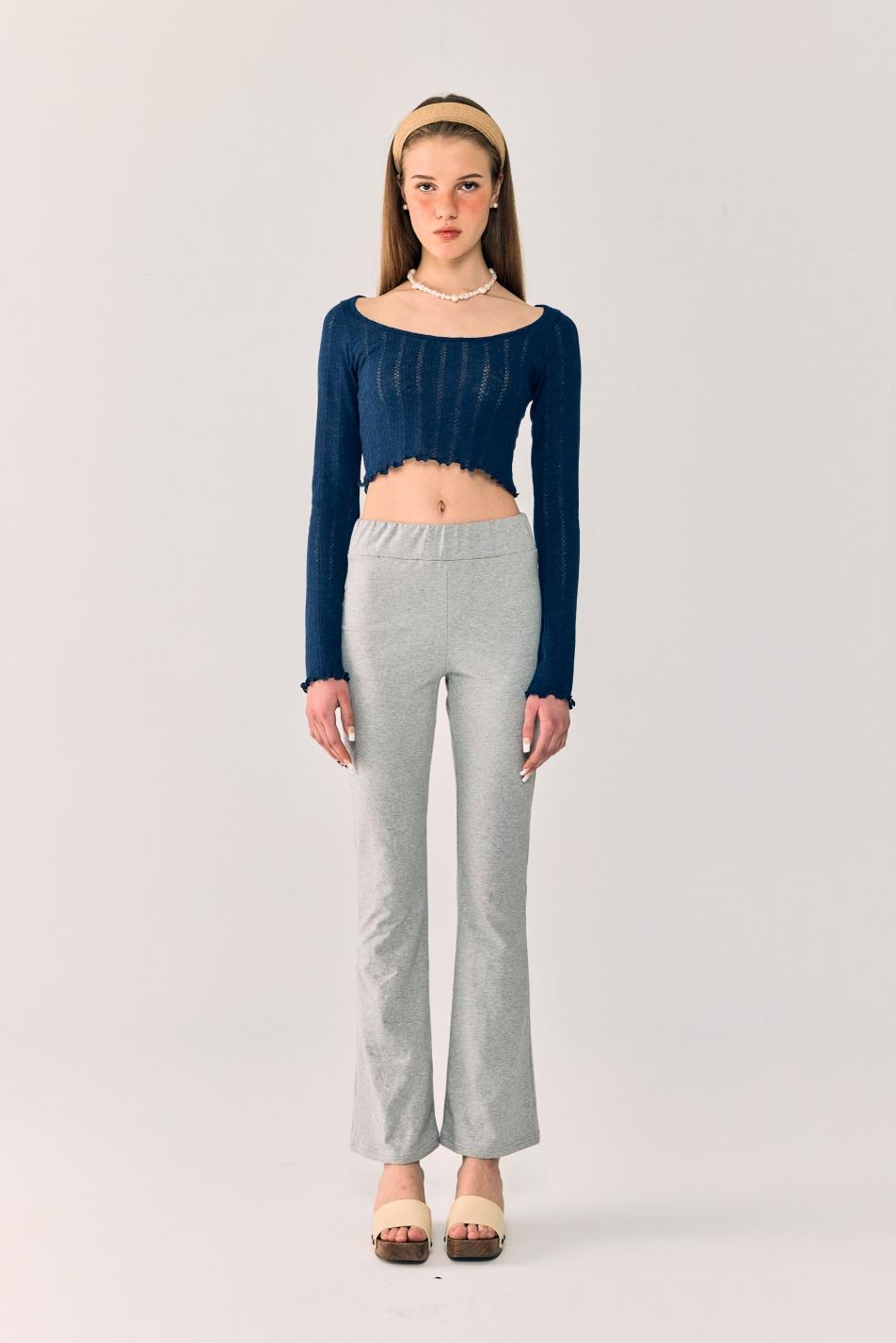 HIGHWAIST BOOTSCUT LEGGINGS GRAY