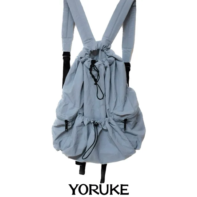 +빠른출고+[y2k,가벼운가방]스프링 포켓 백팩 3colors 스트링 가방 가벼운가방 배낭 등산 캠퍼스