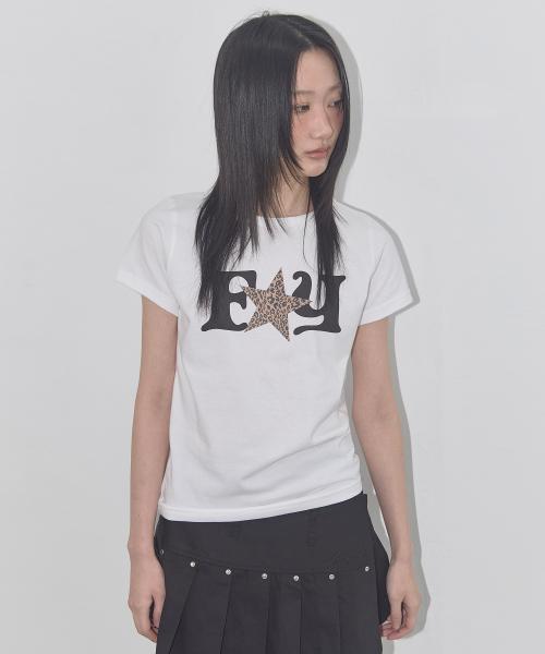 FY 레오파드 티 (WHITE) F25QB100