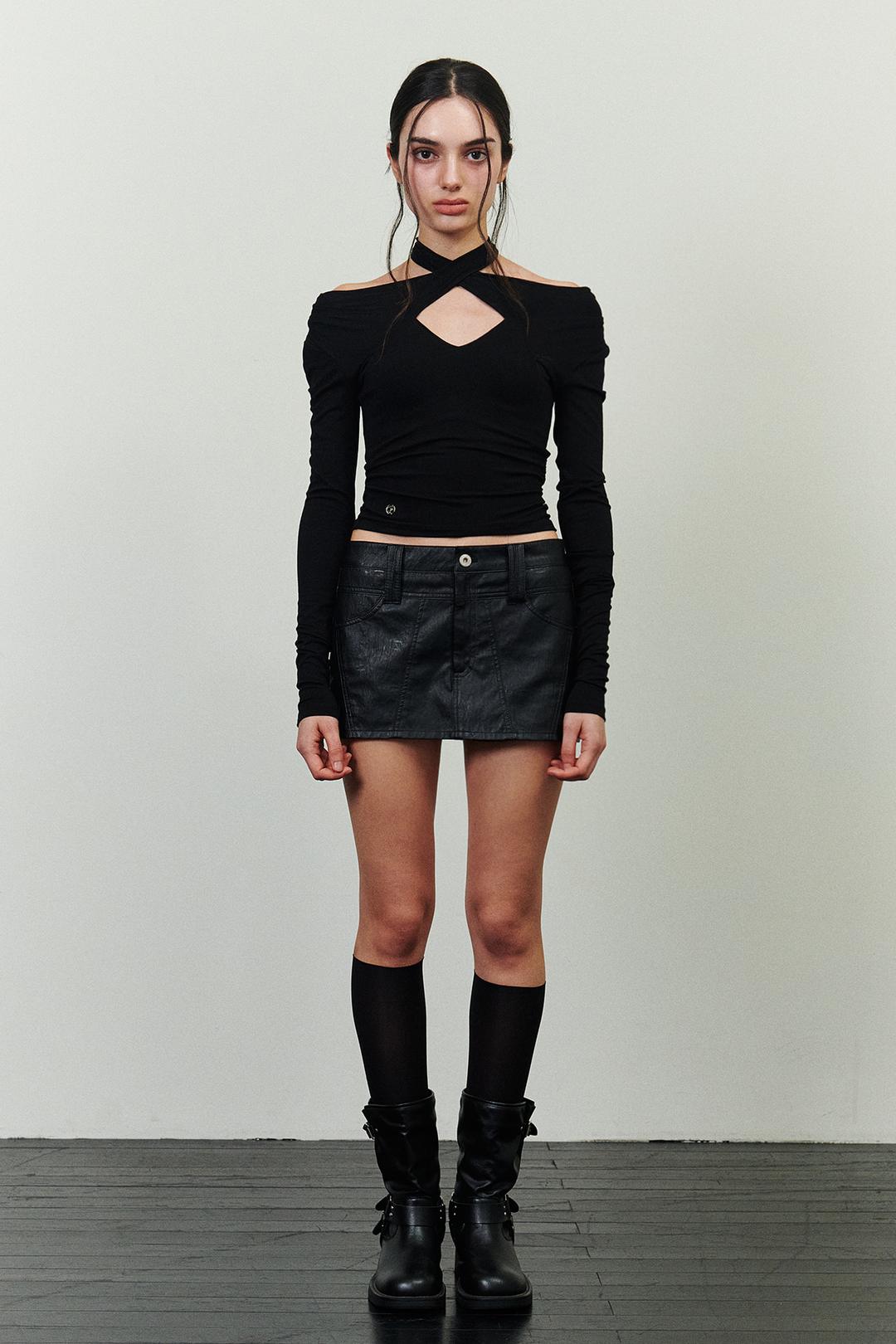 BLAIRE TIE TOP black