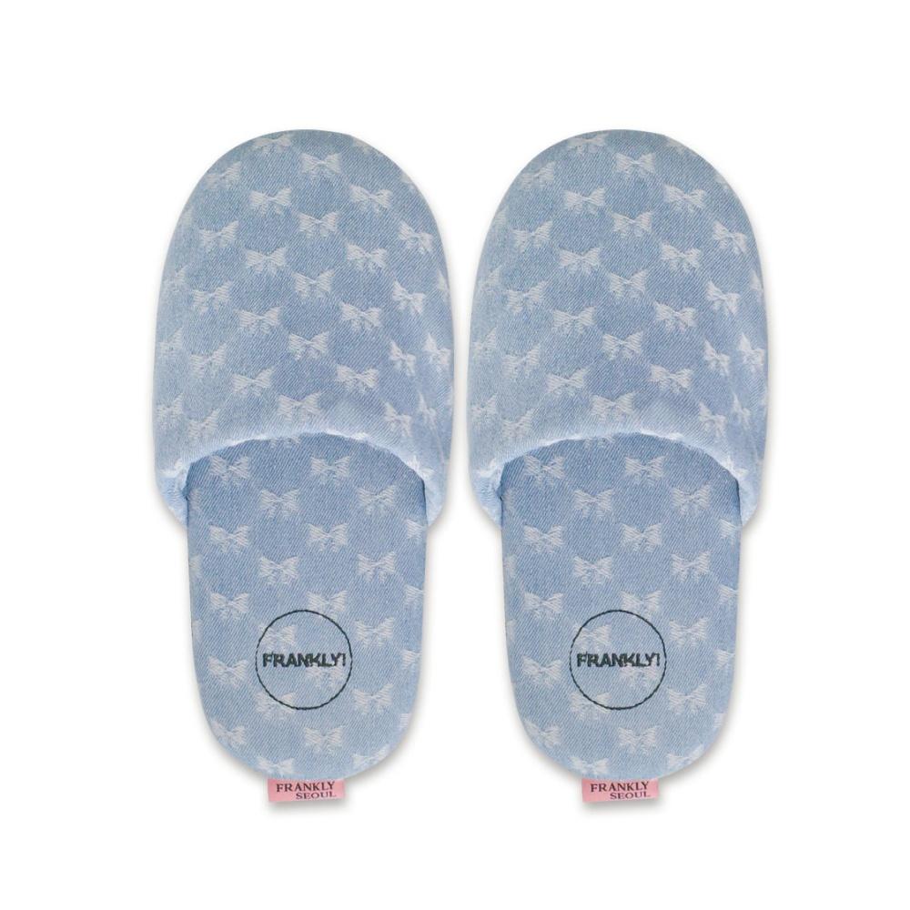 Atelier Slipper - Denim Ribbon, Light Blue
