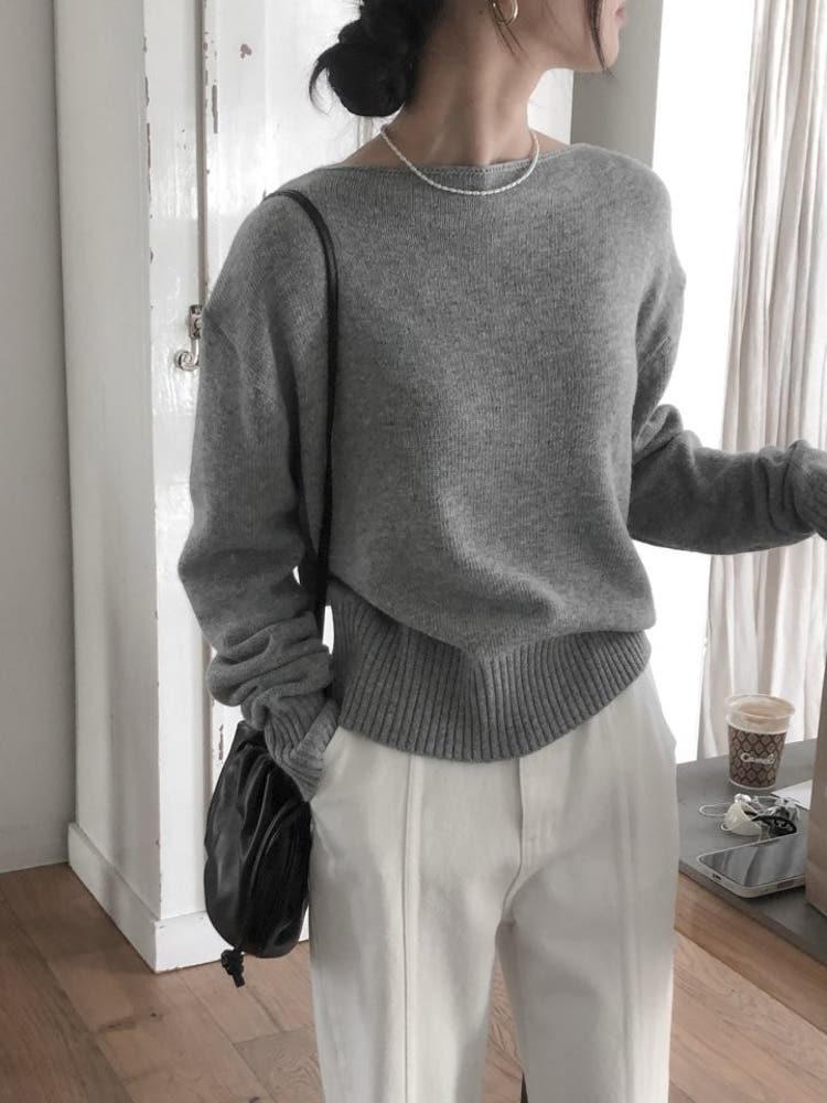 LE BUTTER 르버터 25SS 캐시 보트넥 니트 