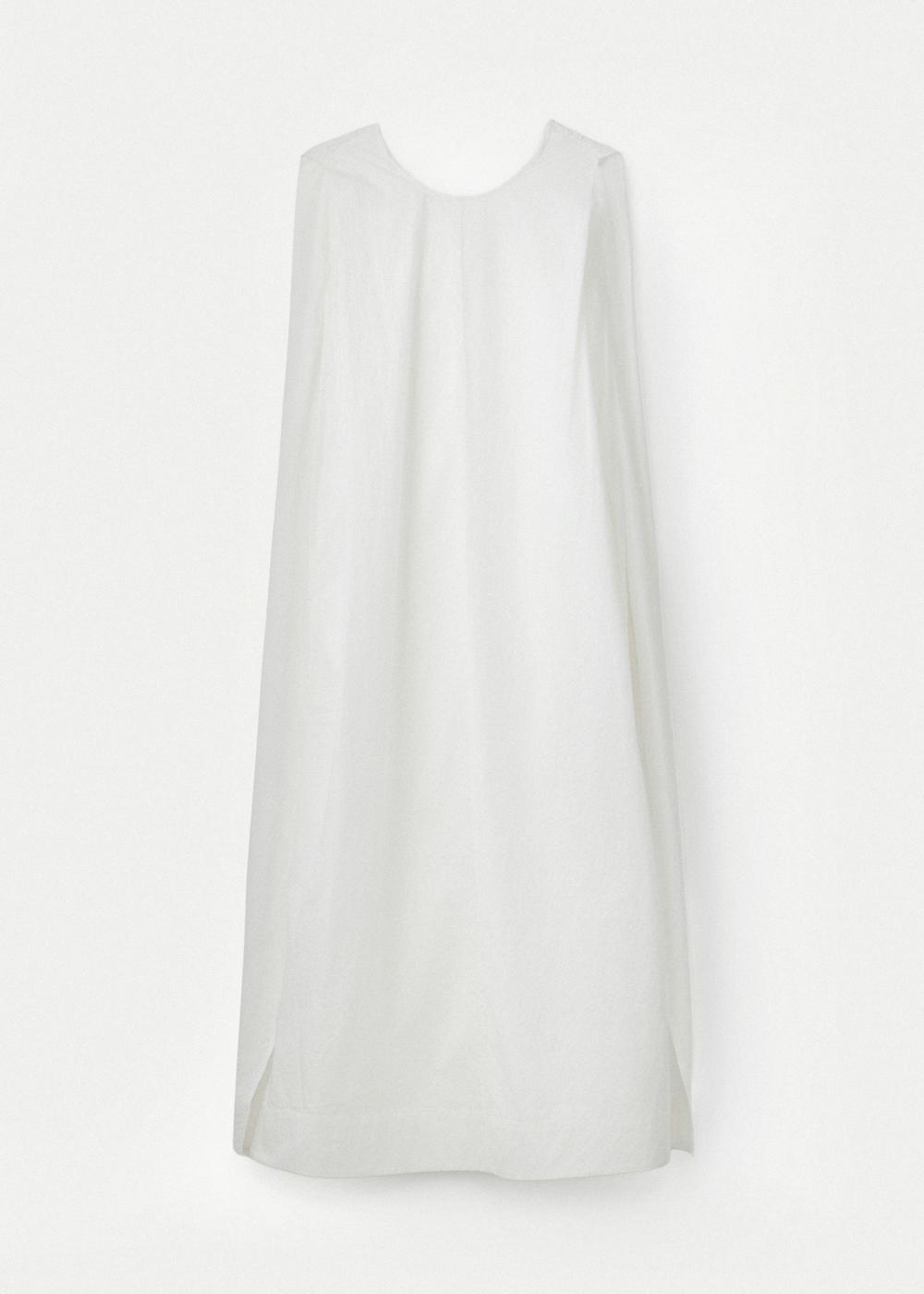 Lightweight Cotton Layered Dress_White