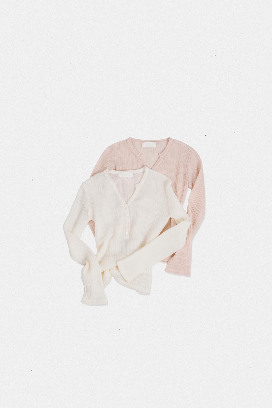 40863_Baby Alpaca blend button-down knit [tw]