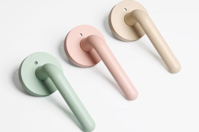 크레용 항균 파스텔 컬러 문손잡이 문고리 방문손잡이 3color