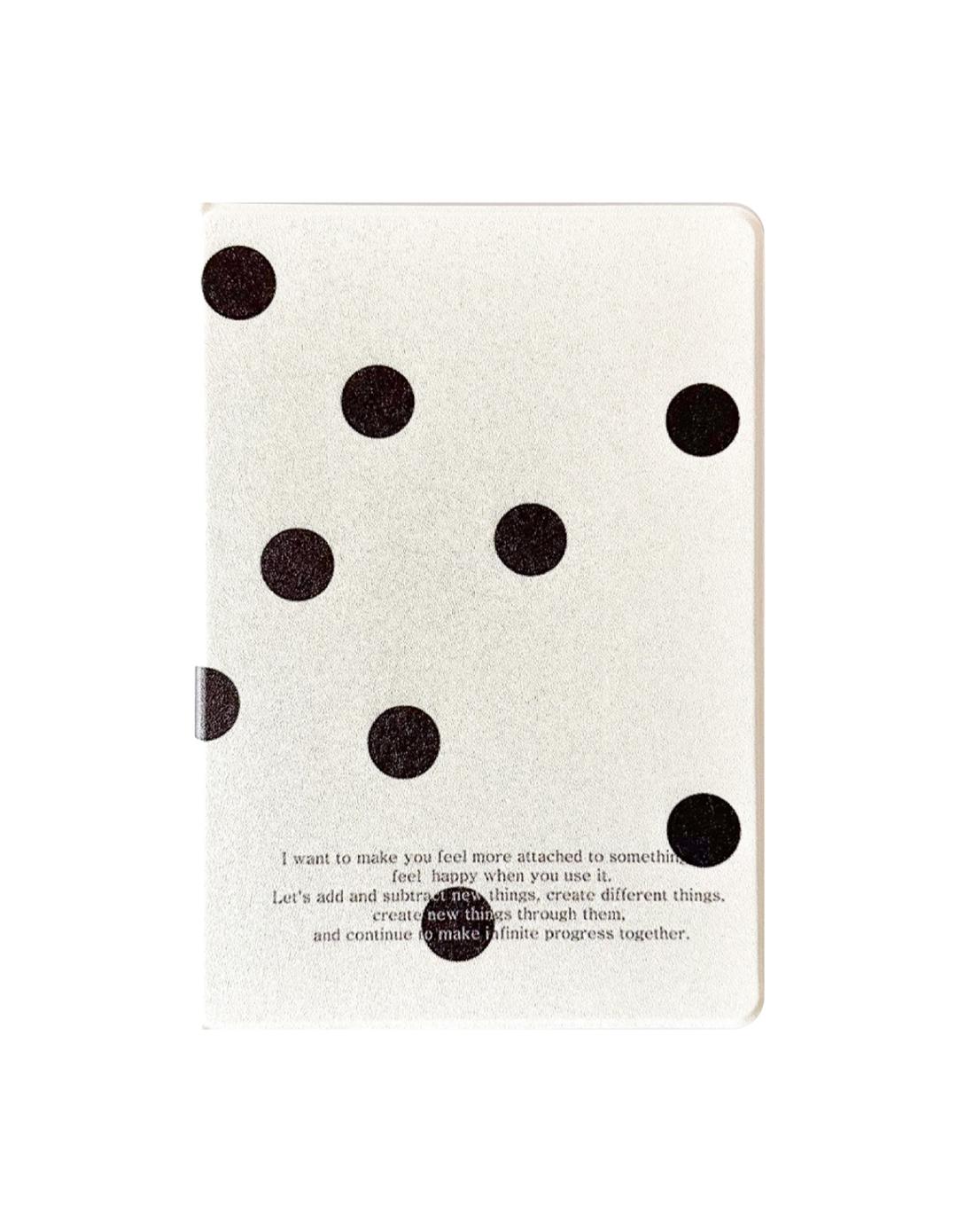 Dot White iPad Case (Black)