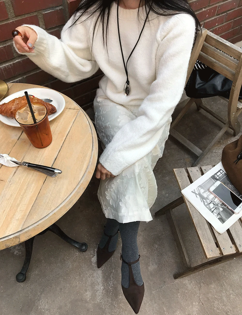 플라워 스커트 (2color)