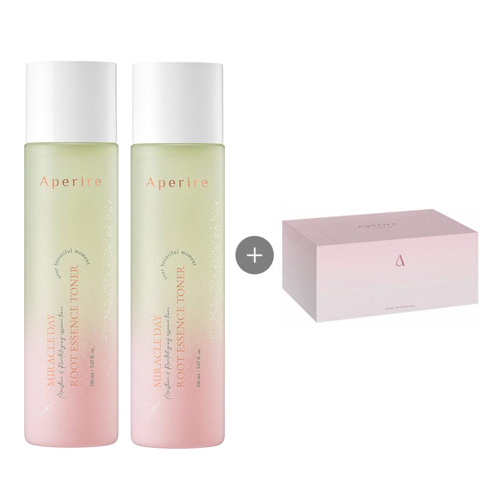 미라클데이 루트 에센스 토너 150ml (1+1)+화장솜 60P