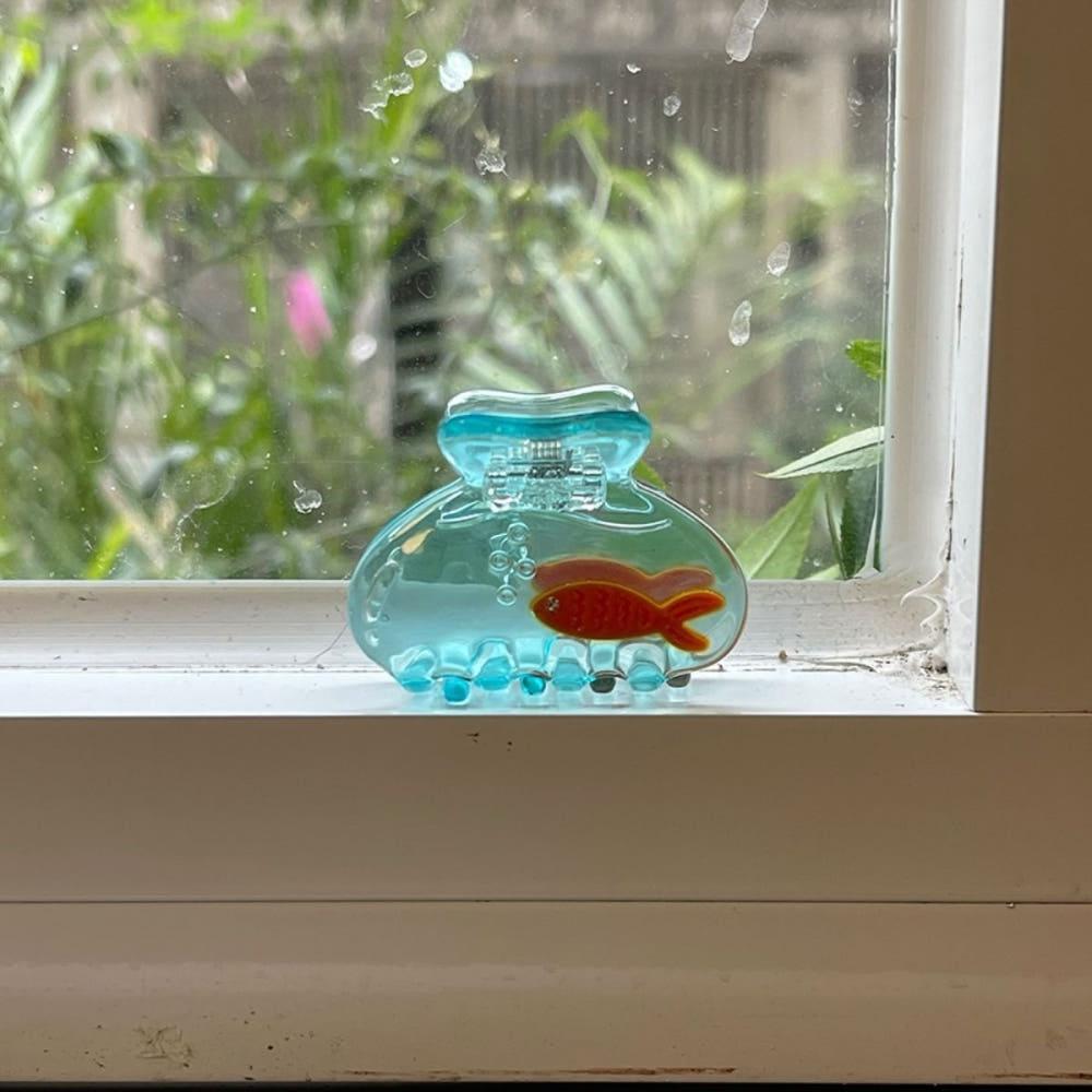 미니 어항 물고기 포인트 미니 헤어핀 집게핀