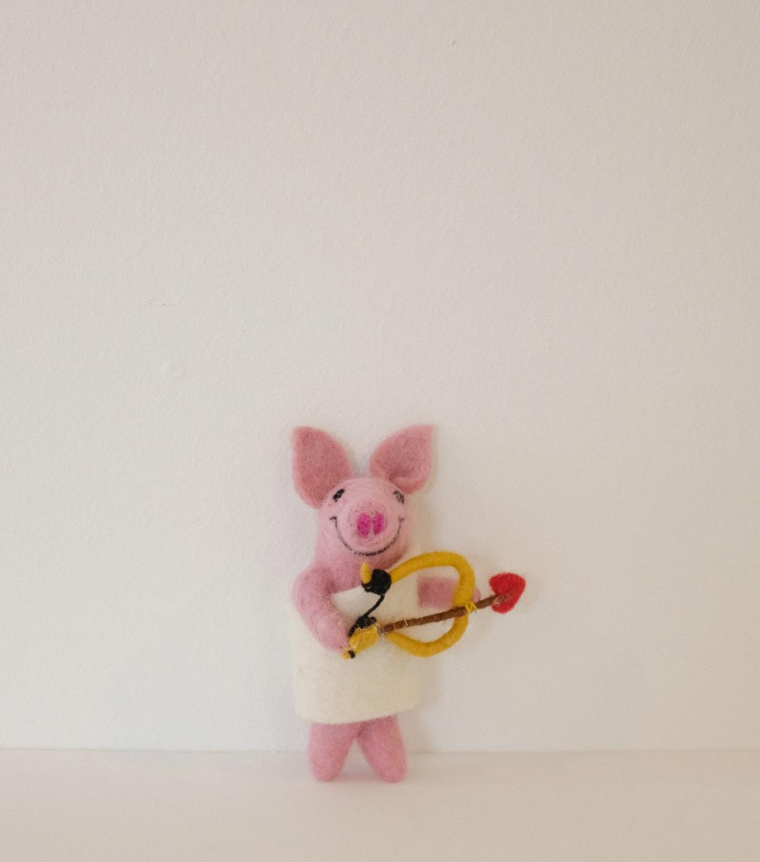 Handmade Needle Felt ornament _ Cupig