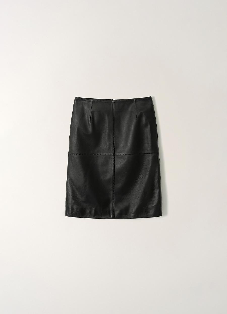 Masini leather skirt (Black)