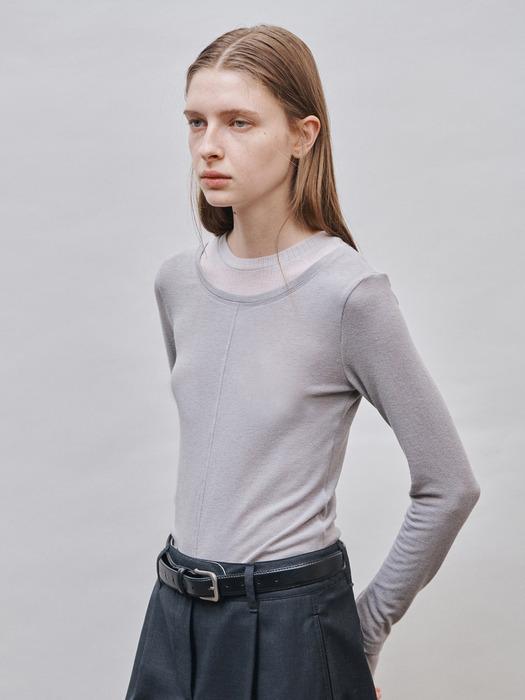 [단독]LAYERED T-SHIRT_Grey