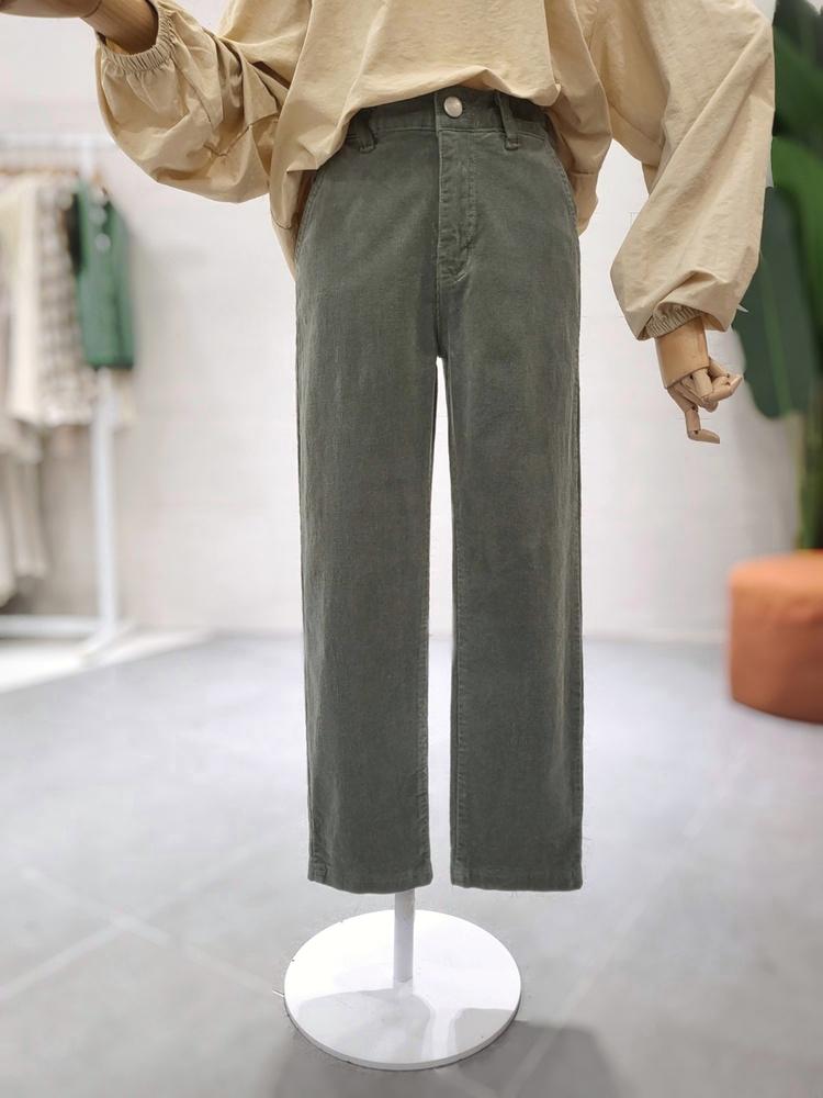 스판 일자핏 잔골덴 팬츠 (3 color) (﻿C23J7FPT008)