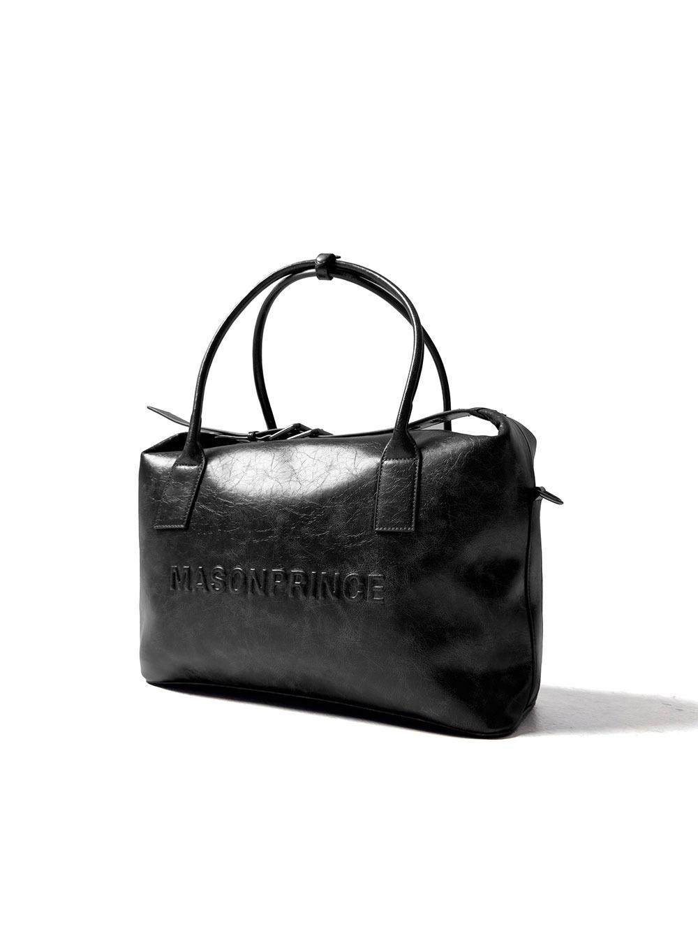 MASONPRANCE Simple Leather Boston Bag (S/L)