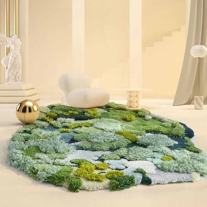 Wonderland Daisy Carpet Pet Mat Pet Rug - Forest / 39.4*39.4in