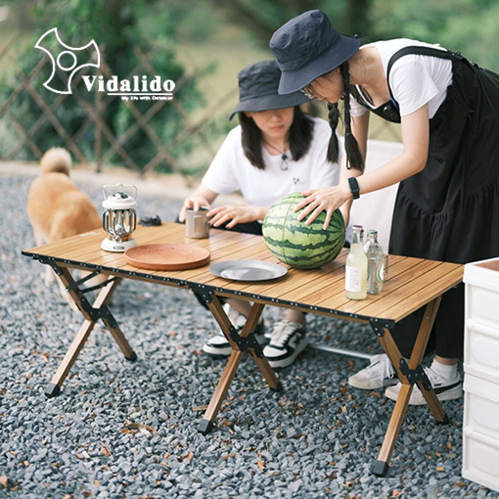 비달리도 캠핑 두랄루민 롤테이블 캠핑용 키친 테이블