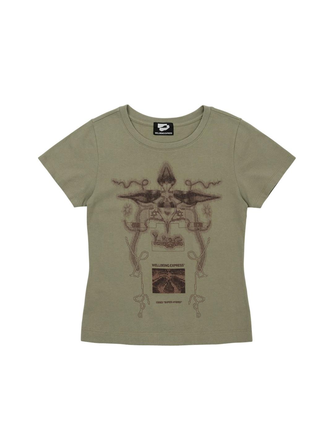 Digital Tattoo Tee Khaki