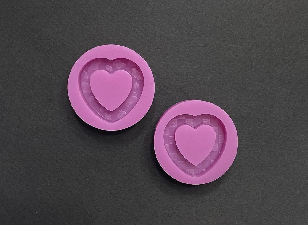 레진공예) 미니 체커보드 / 스플래시 하트 쉐이커 레진 수제 몰드