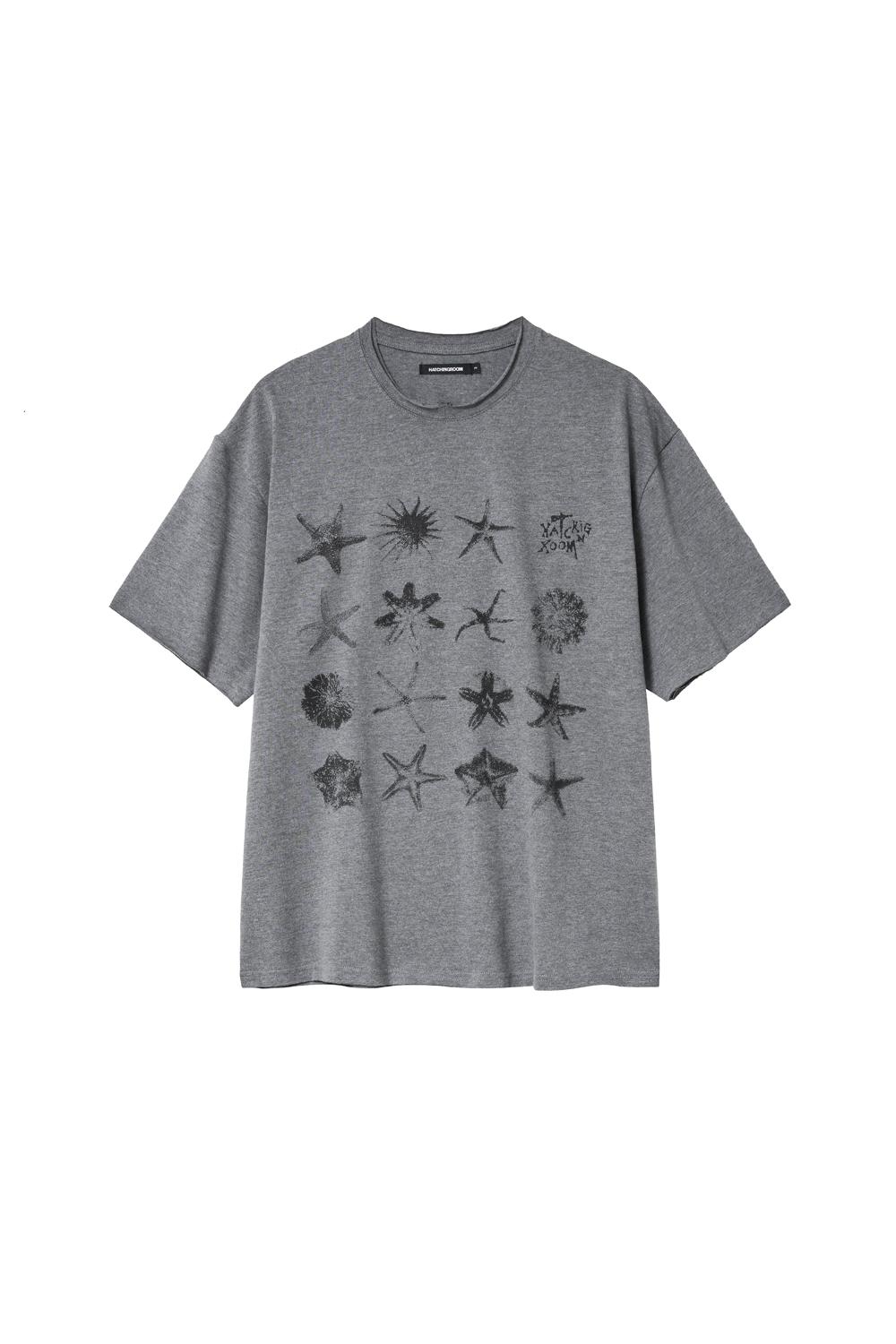 Starfish Tee Dark M.Grey