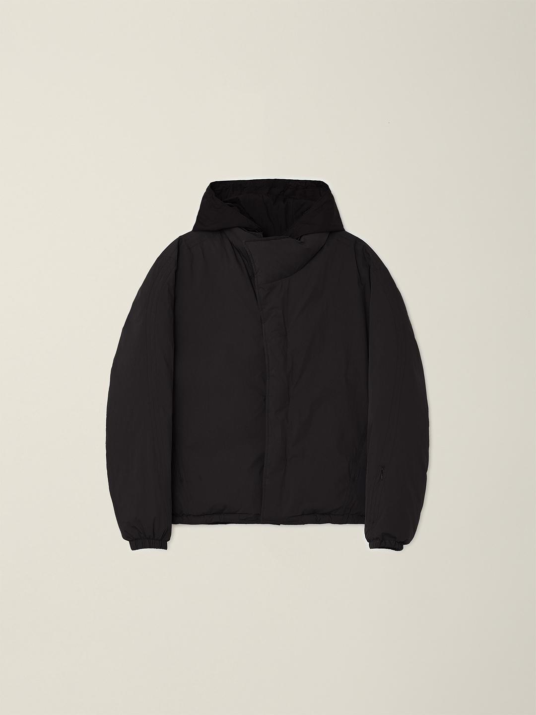SHRUNKEN PUFFER DOWN PARKA BLACK