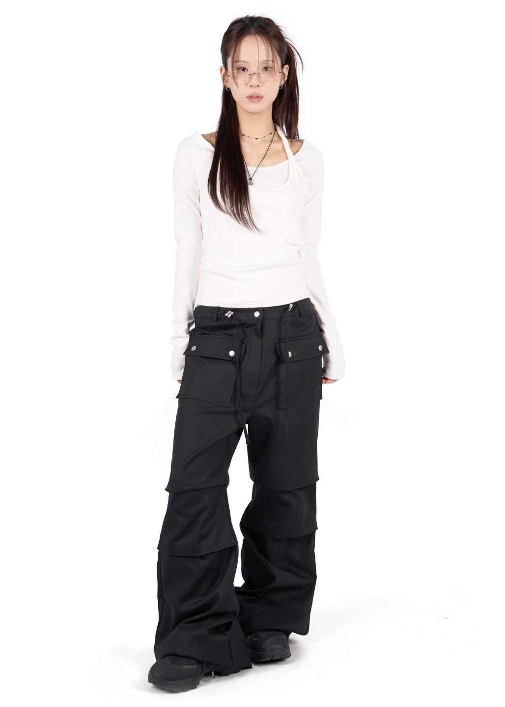 FLARE PARACHUTE PANTS