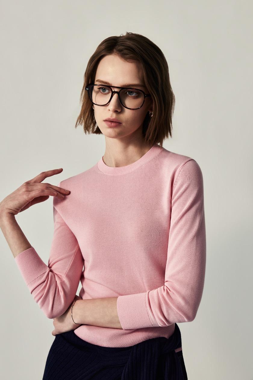 알미라 코튼 크루넥