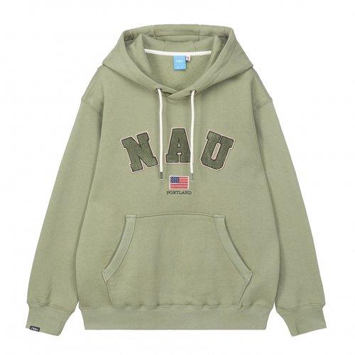 U 빅로고기모스웻후드티_KH