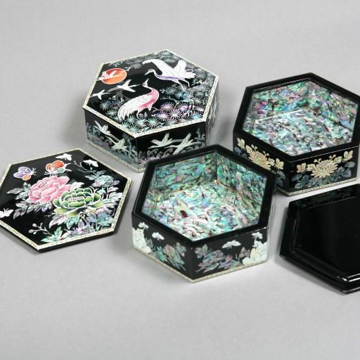 [무료배송] 나전 육각 악세사리함