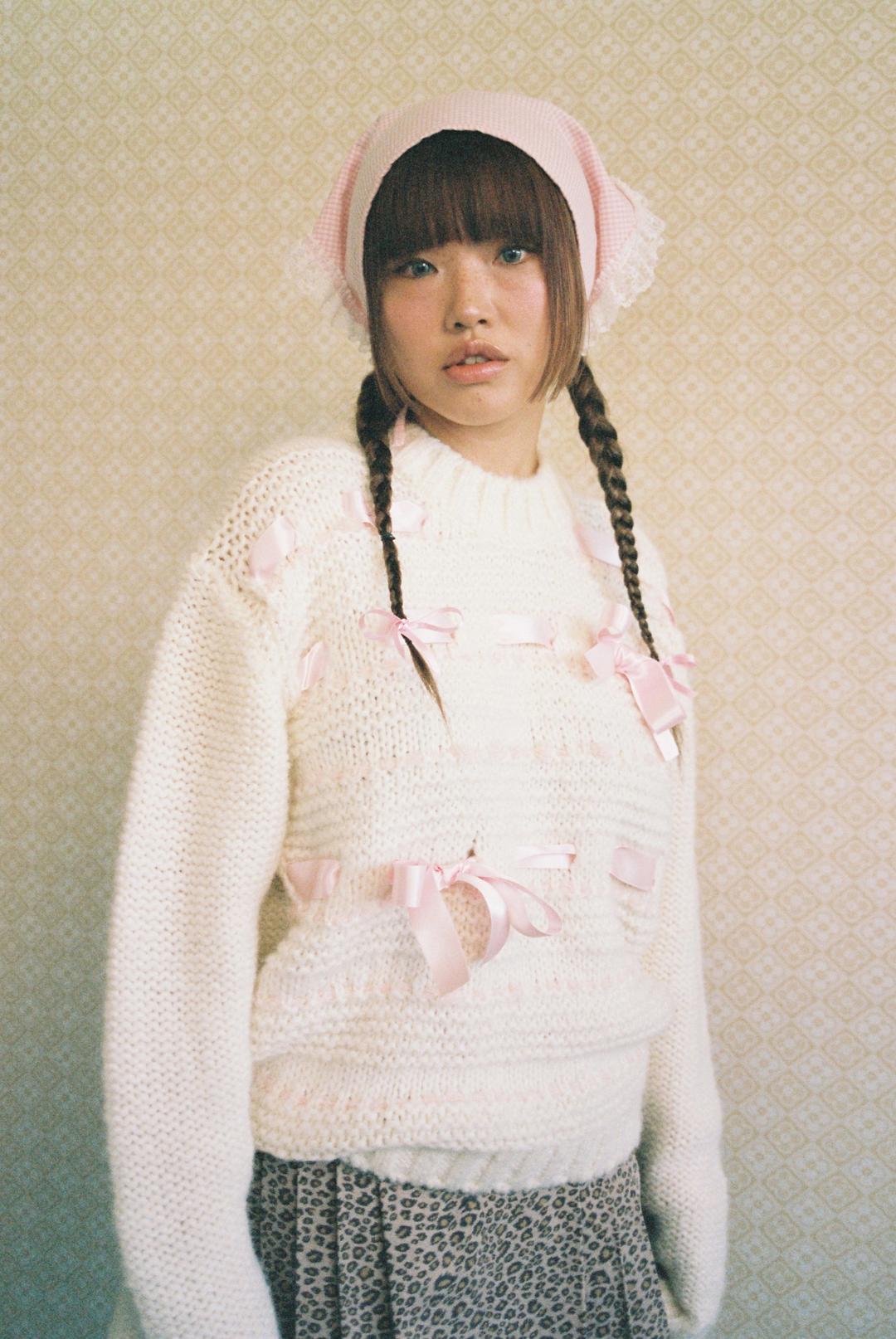 Hannah ribbon sweater (Cream) /10월10일 예약배송
