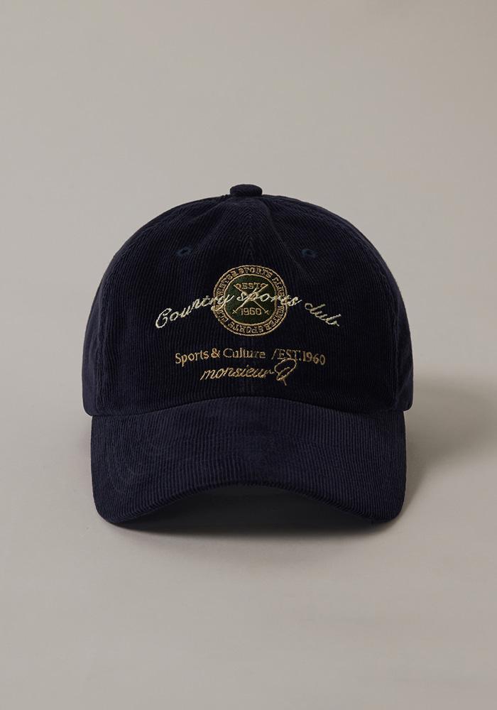 S&C Corduroy Ball Cap (Navy)