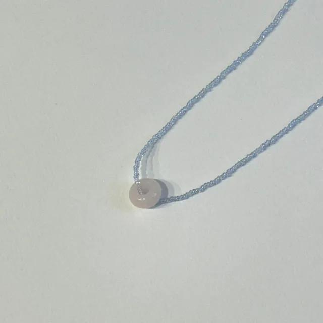 Blue Round Necklace