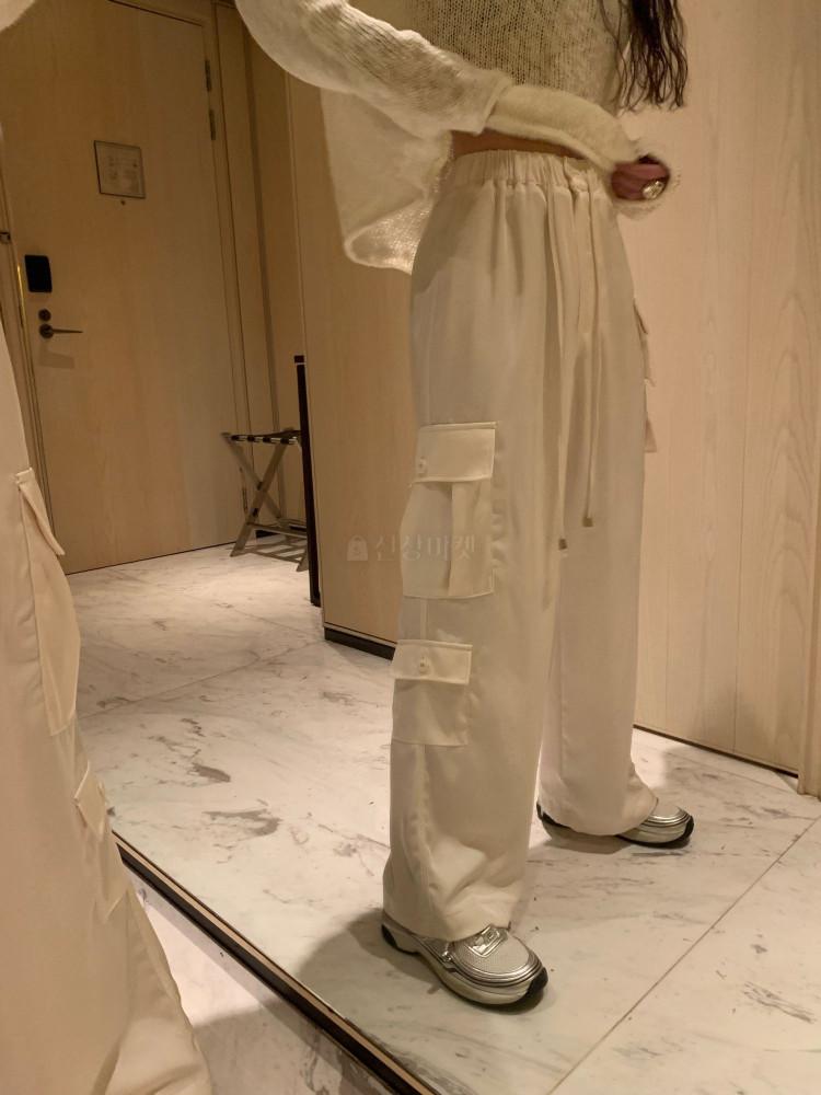 (당일) Poster 포스터 사틴 카고 팬츠 밴딩 3컬러 pyt