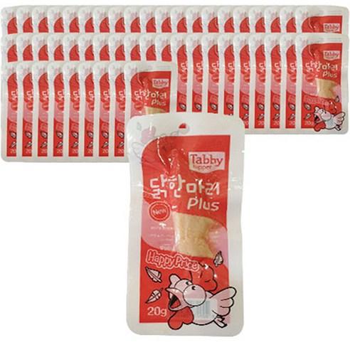 테비토퍼 닭한마리 플러스 반려동물 간식, 닭가슴살, 20g, 50개 - 통살/소시지 | 쿠팡