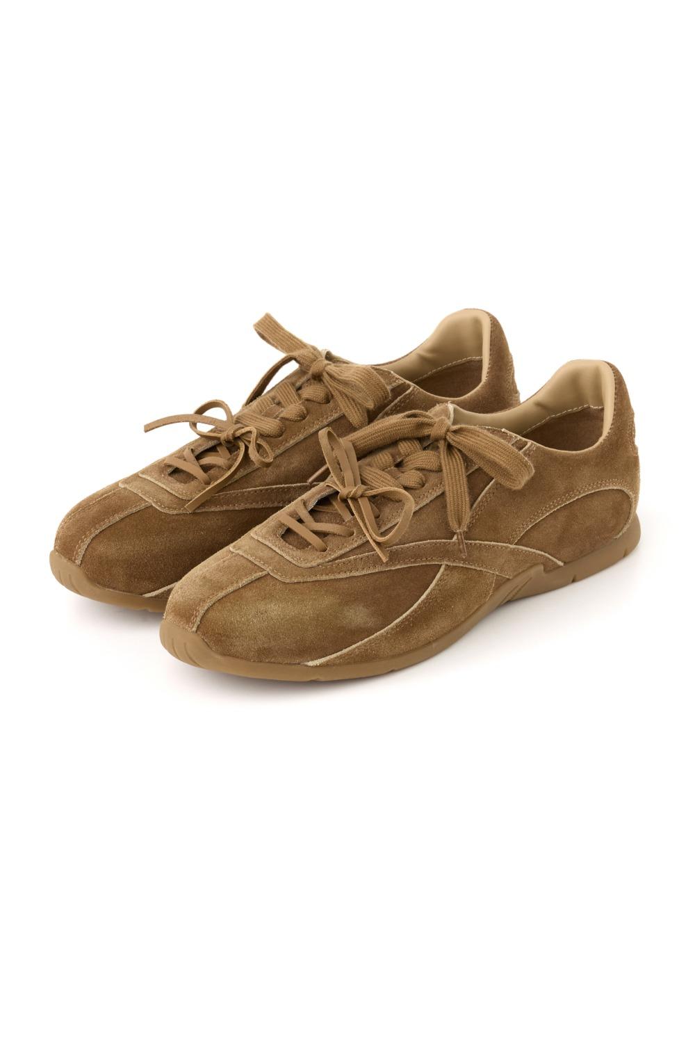 로우컷 스웨이드 스니커즈 브라운