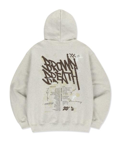 20TH ANNIV TAG HOODIE - OATMEAL