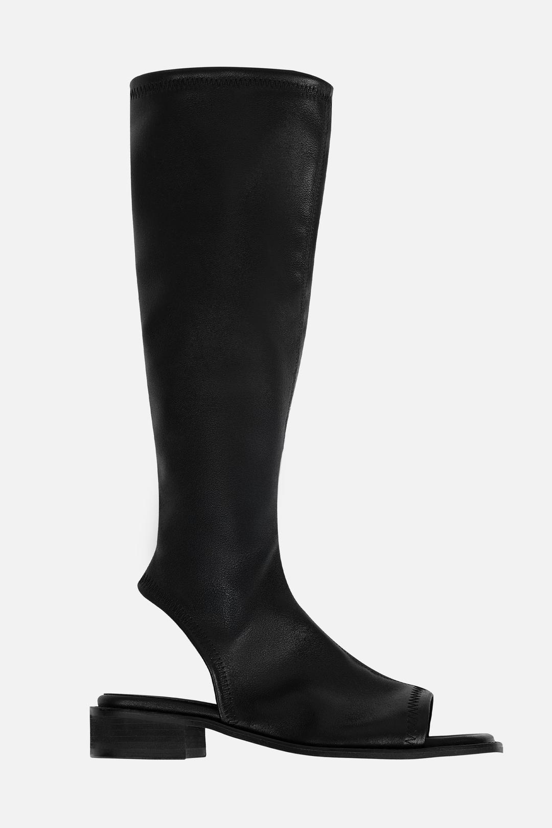 [Exclusive] Square Toe Boots _ Black