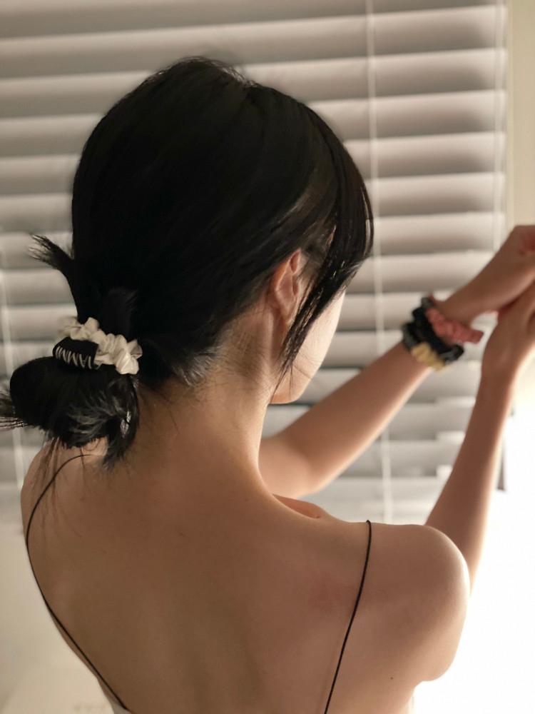 Cotton candy baby scrunchie (set of 2)