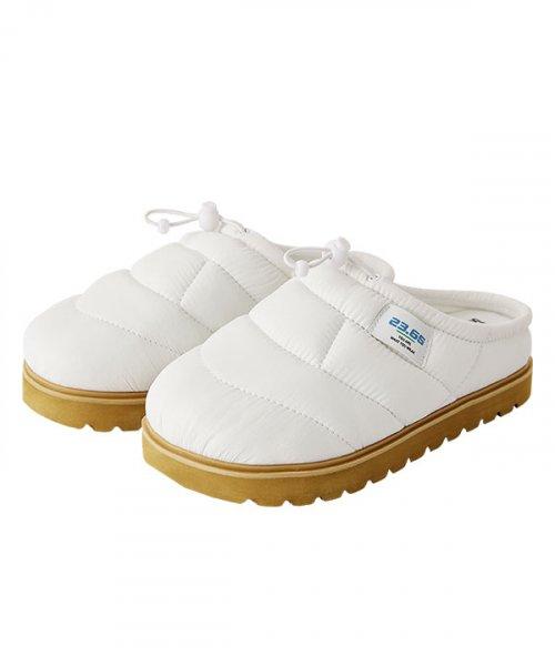 폴카1 패딩 방한 슬리퍼 화이트