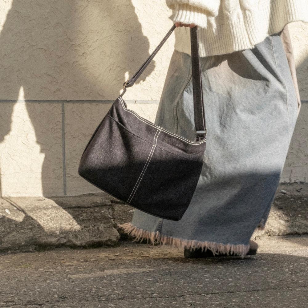 fadó 아이패드 크로스백 11인치 미니백 [화도 미니 fadó mini - 흑청]