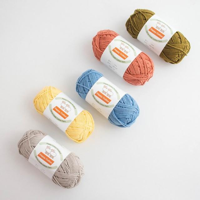 100g 대용량 해피코튼(Happy cotton)(아기한테 쓰기 좋은 실)