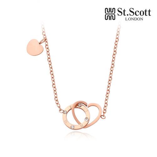 세인트스코트 STJ-NB1154 하트 마티네 목걸이
