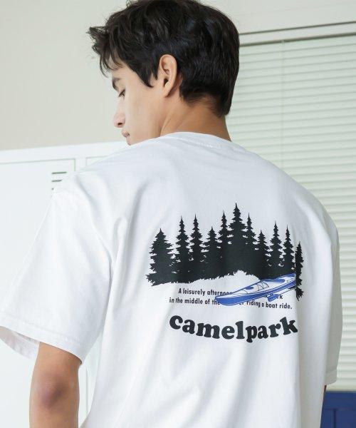 카멜 파크 반팔티셔츠(화이트)