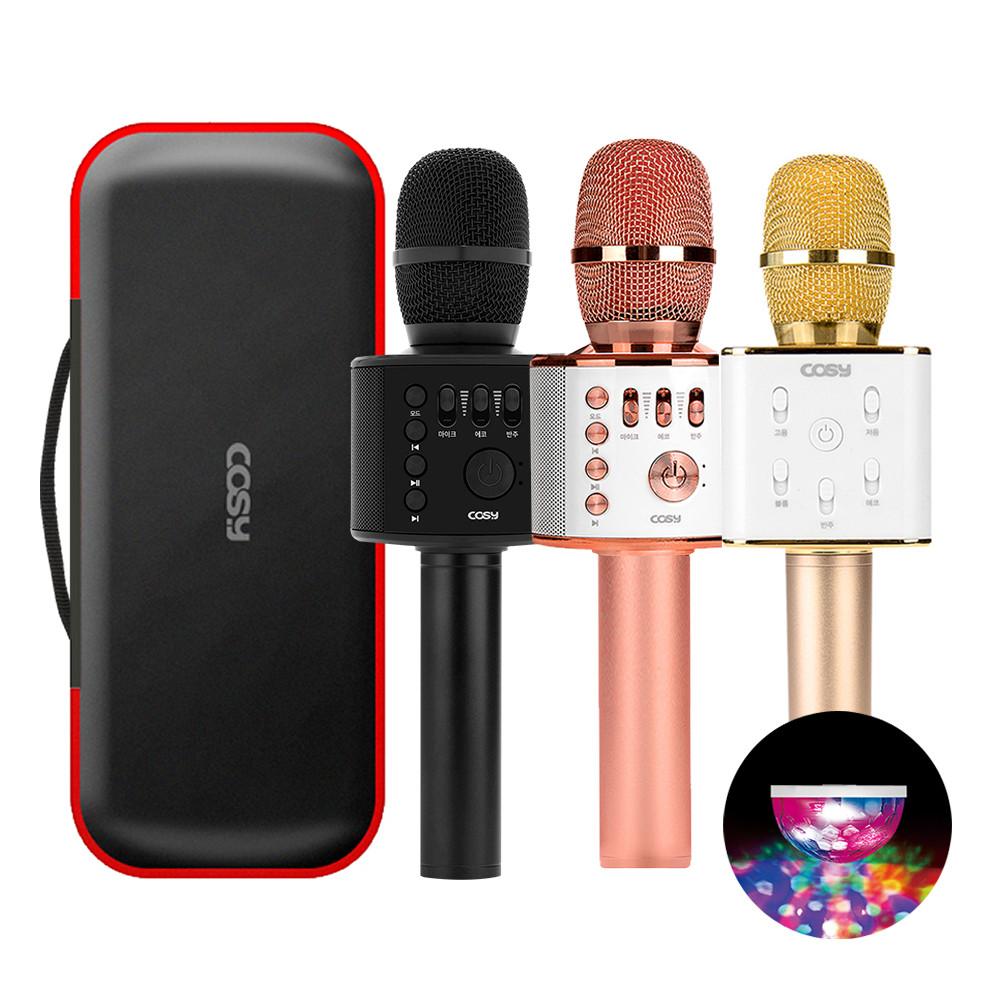 코시 휴대용 노래방 블루투스 마이크 미러볼 네온라이트 Q9 인기상품 모음전