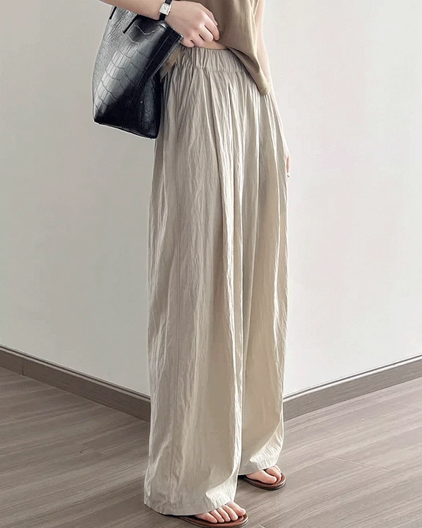 브링 세미 배기핏 밴딩 팬츠  ( 10~14일 소요 예정 )