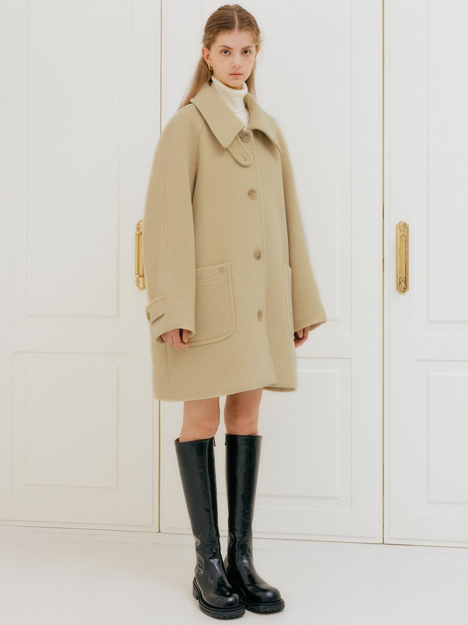 룩캐스트 마리 하프 울 코트 / MARY HALF WOOL COAT_6colors