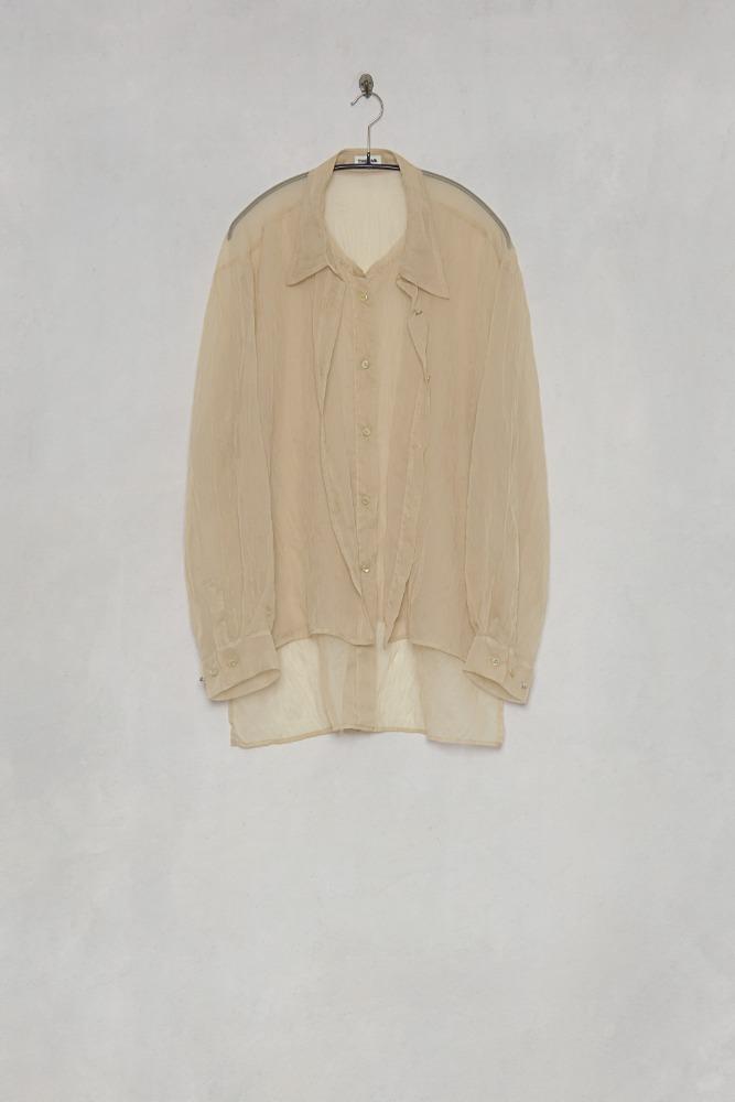 Elle Layered Sheer Shirt beige